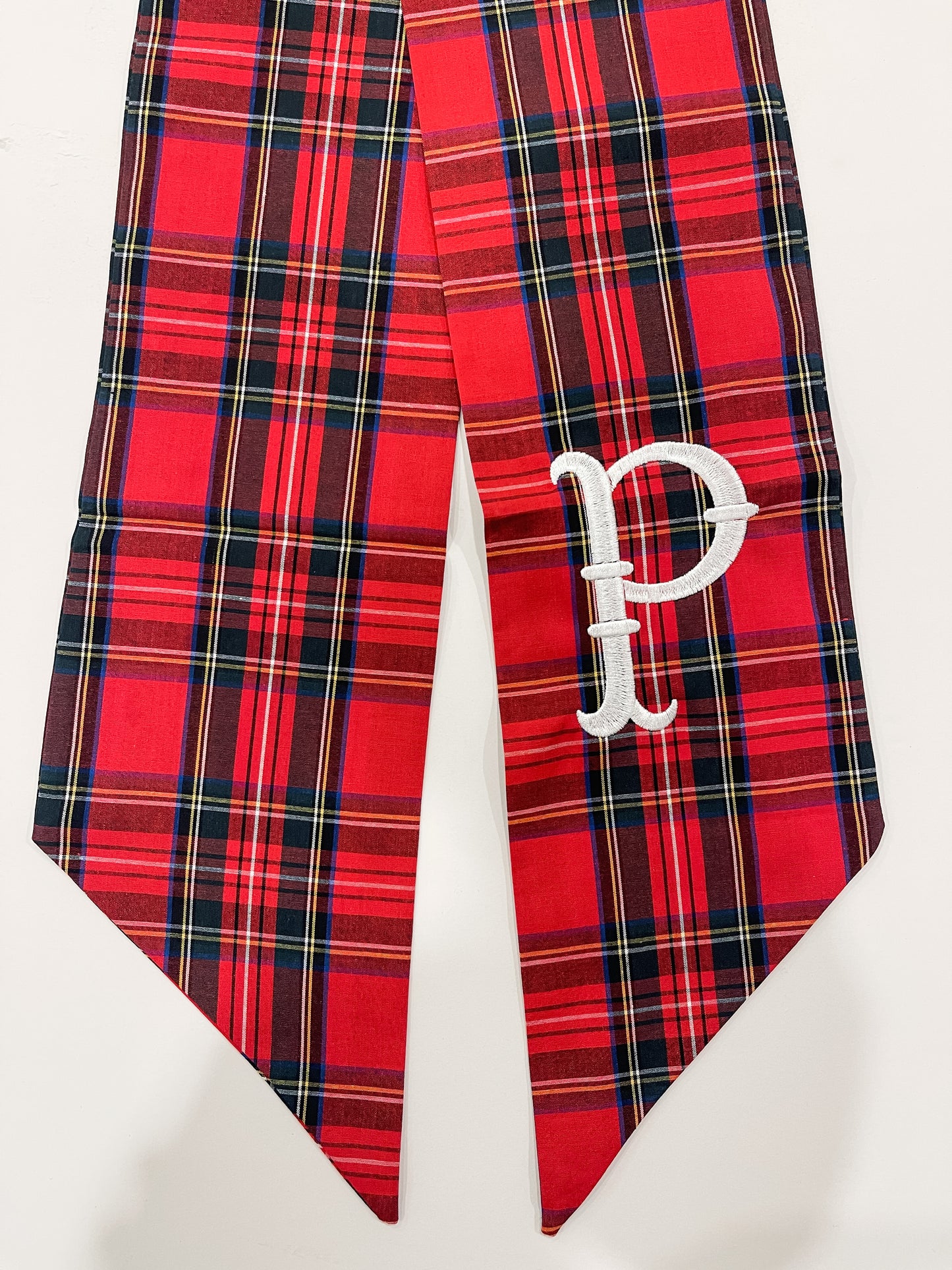English Tartan Plain Wreath Sash