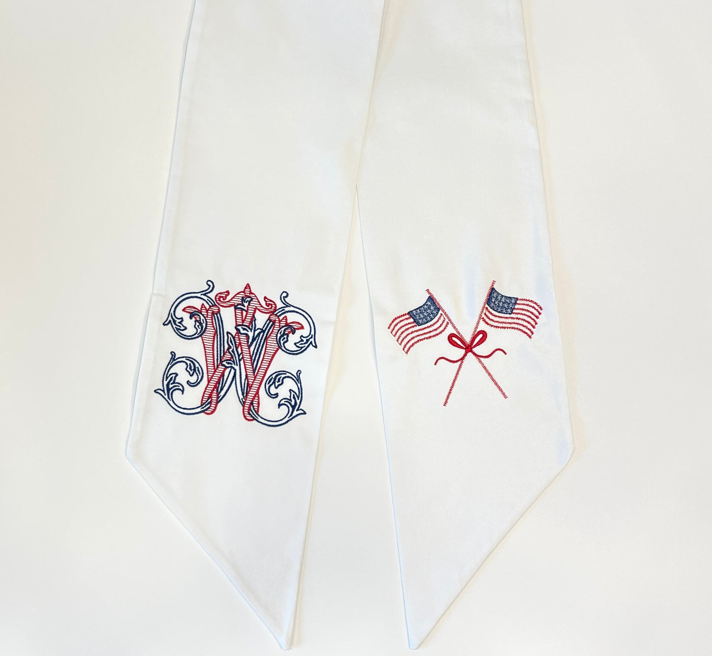 Classic American Flag Wreath Sash