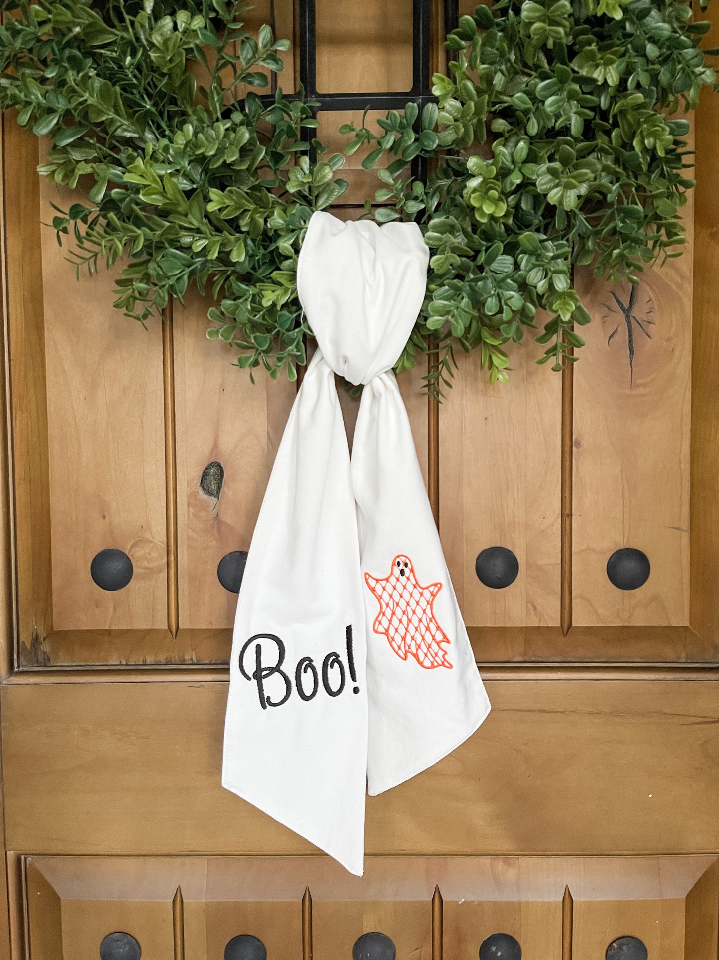 BOO! Wreath Sash