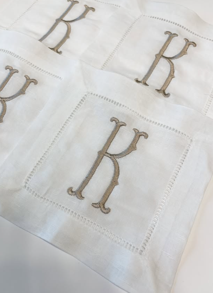 Classic Monogram Cocktail Napkin