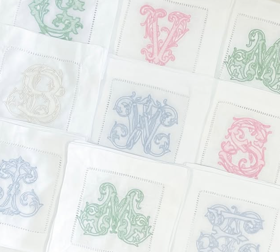 Classic Monogram Cocktail Napkin
