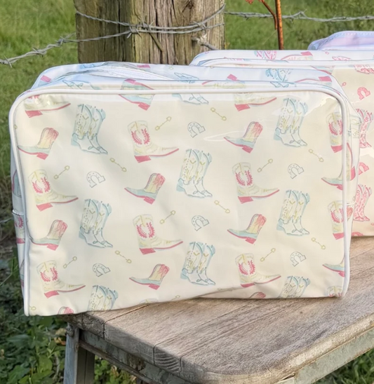 Blue Boot Bag